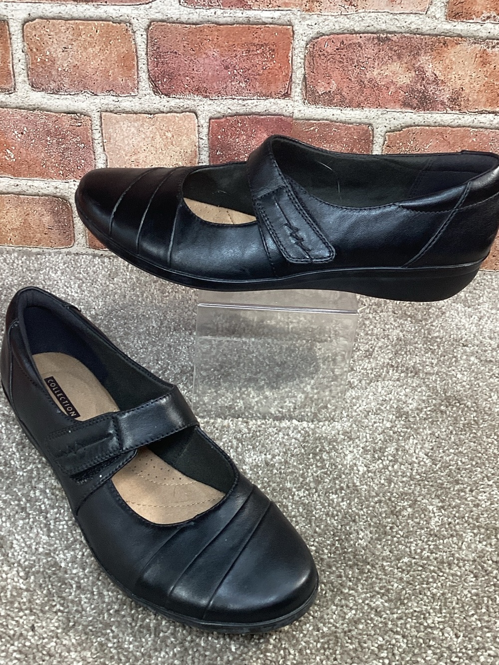 Clarks Womens Everlay Kennon Black Mary Jane flats size 8.5